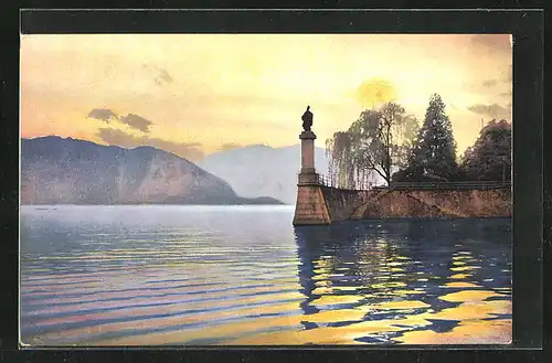 Künstler-AK Photochromie Nr. 3269: Pallanza, Lago Maggiore
