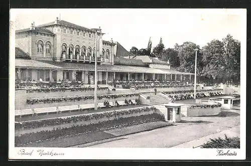 AK Bad Nauheim, Kurhaus mit Grünanlagen