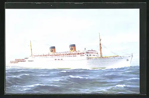 AK Passagierschiff S. S. Homeric auf hoher See