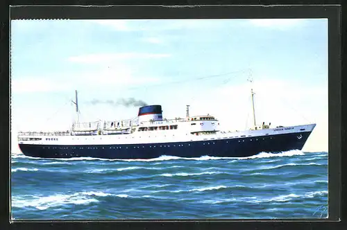 AK Passagierschiff S. S. Stella Maris auf hoher See