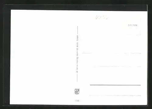 AK Bottrop, Gasthaus Overbeckshof, Fontäne