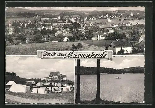 AK Marienheide, Camping-Platz, Ortsansicht