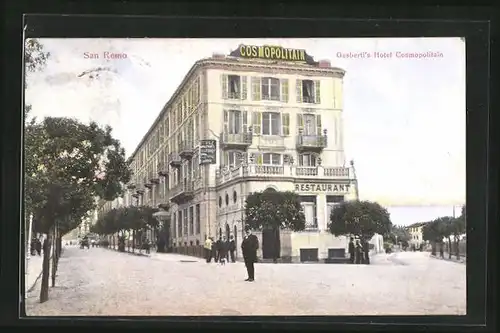 AK San Remo, Gusberti`s Hotel Cosmopolitain