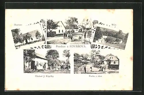 AK Kokarov, Obchod J. Kapicky, Hostinec, Mlyn