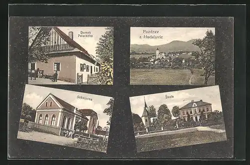 AK Hodslavice, Domek Palackeho, Sokolovna, Skola