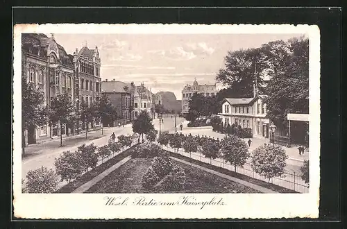 AK Wesel, Partie am Kaiserplatz