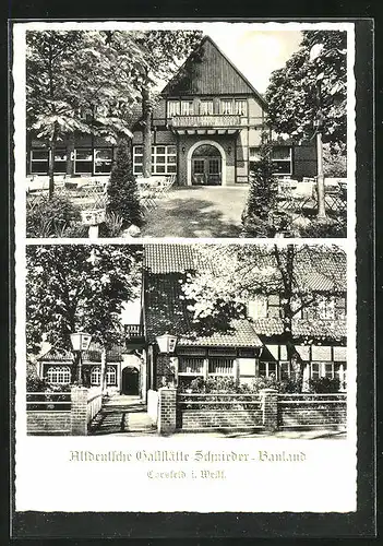 AK Coesfeld i. Westf., Altdeutsches Gasthaus Schnieder-Bauland
