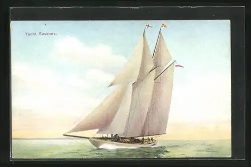 AK Segel-Yacht Susanna bei steifer Brise