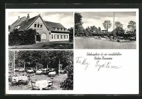 AK Hannover, Gasthaus Waldeseck, Erholungsheim der vier innerstädtischen Kirche