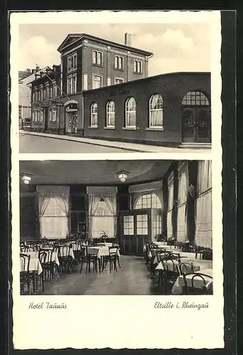 AK Eltville i. Rhg., Hotel Taunus von J. Fleschner