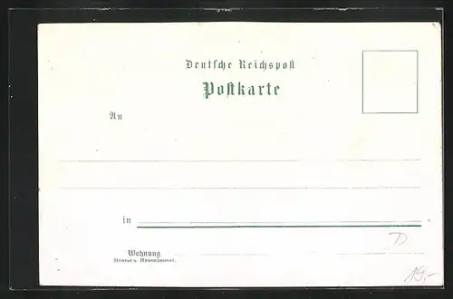 Lithographie Rostock, Ständehaus, Theater, Kröpeliner Thor