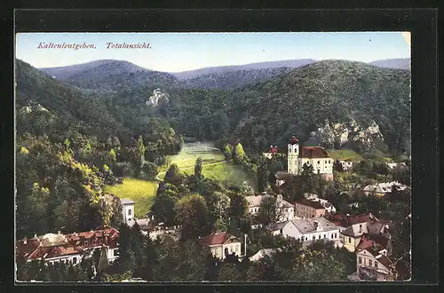 AK Kaltenleutgeben, Panorama mit Gaisberg