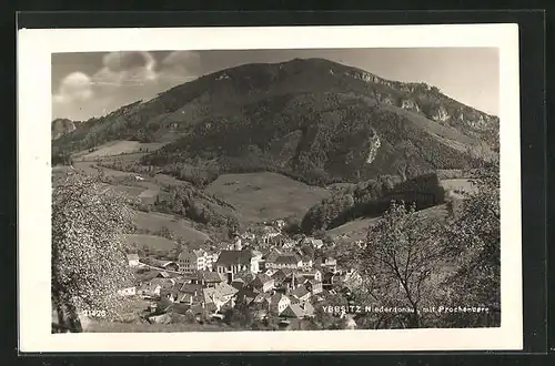 AK Ybbsitz, Ortschaft im Tal mit Prochenberg