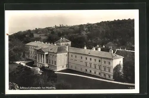 AK Mödling, Totalansicht des Schloss Lichtenstein