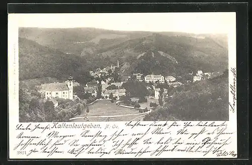 AK Kaltenleutgeben, Panorama mit Kirche