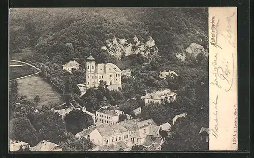 AK Kaltenleutgeben, Die Kirche vor dem Gaisberg