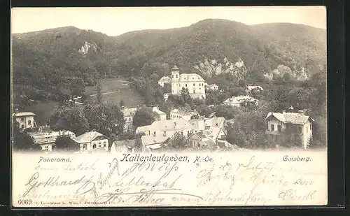 AK Kaltenleutgeben, Pfarrkirche und Gaisberg