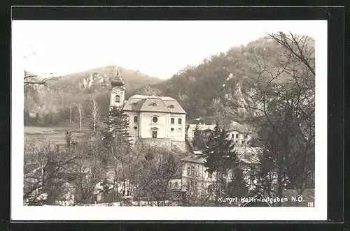 AK Kaltenleutgeben, Totalansicht der Pfarrkirche