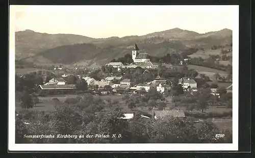 AK Kirchberg an der Pielach, Panorama mit Kirche und Landschaft