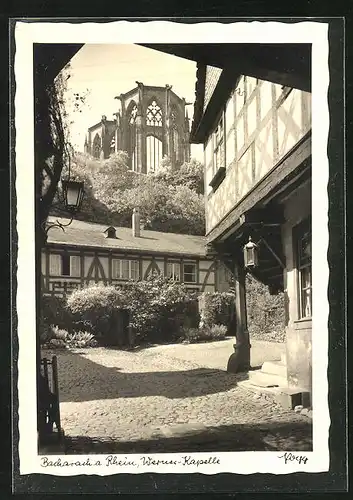 AK Bacharach a. Rhein, Innenhof der Werner-Kapelle