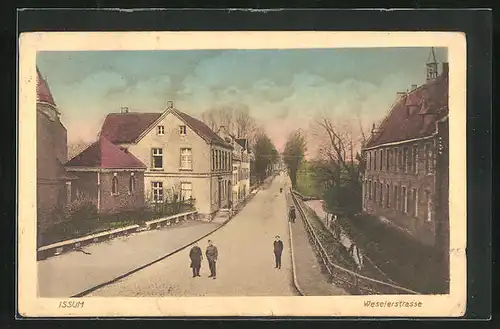 AK Issum, Wohnhäuser in der Weselerstrasse