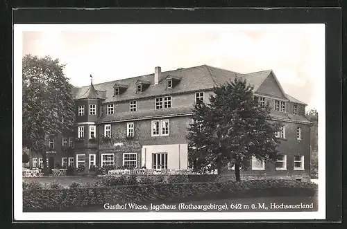 AK Schmallenberg, Gasthof Wiese, Jagdhaus
