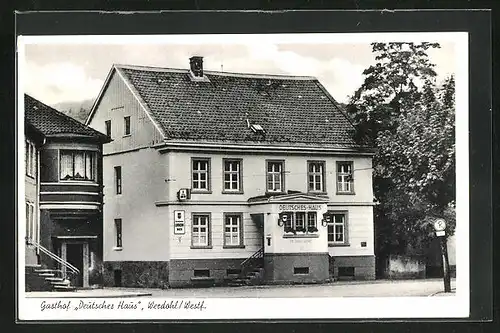 AK Werdohl, Gasthof Deutsches Haus