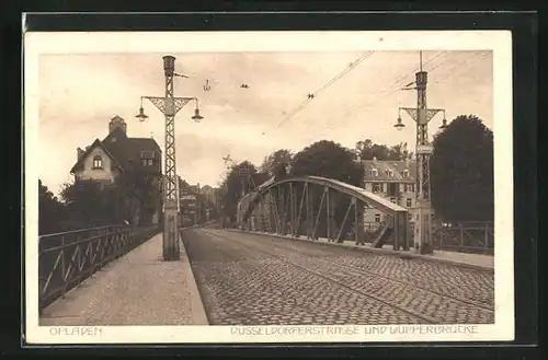 AK Opladen, Düsseldorferstrasse und Wupperbrücke