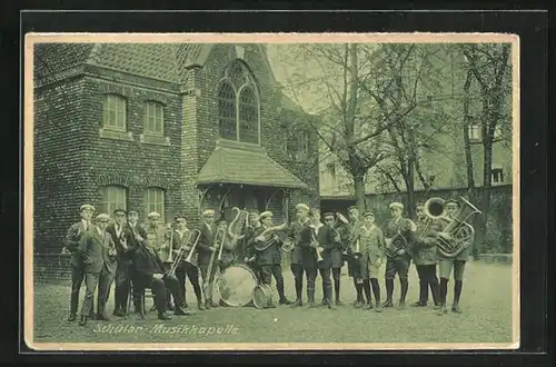 AK Opladen /Rhld., Aloysianum, Erzbischöfliches Gymnasium und Internat, Schüler-Musikkapelle