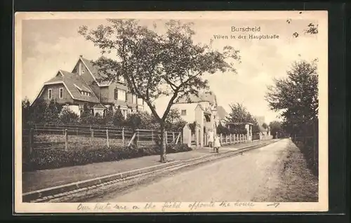 AK Burscheid, Villen in der Hauptstrasse