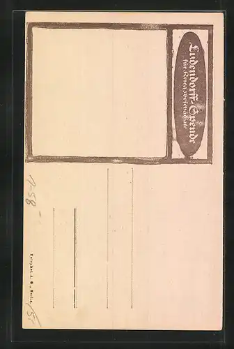 AK Erich Ludendorff in Uniform