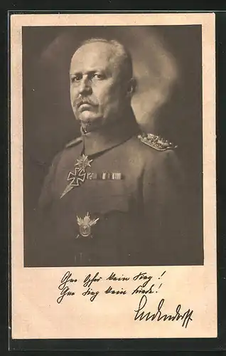 AK Erich Ludendorff in Uniform