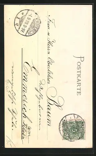 Künstler-AK Weimar, Johann Wolfgang von Goethe im 67. Jahre