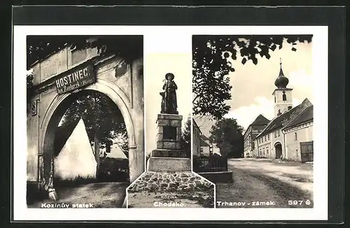 AK Trhanov, Hotel, Hostinec Kozinúv statek, Chodsko, Zámek