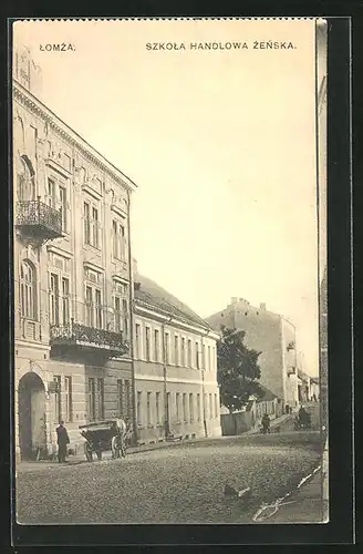 AK Lomza, Szkola Handlowa Zenska, Aussenansicht