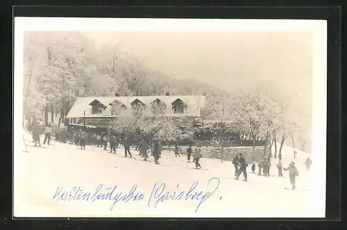 AK Kaltenleutgeben, Gasthof Gaisberg im Schnee