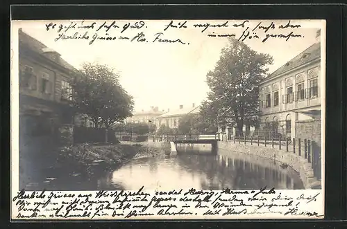 AK Hranice, kleiner Flussübergang im Ort