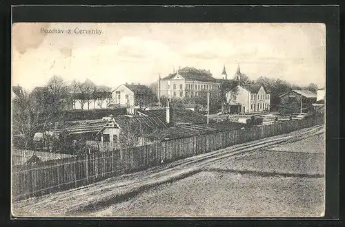 AK Cervenka, Felder gegen Ortschaft