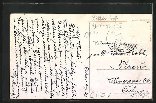 AK Cítov, Skola a obchod, Zámek, Kostel