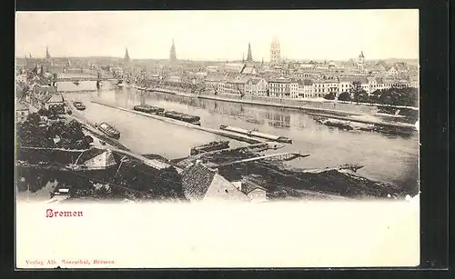AK Bremen, Flusspartie mit Zentrum