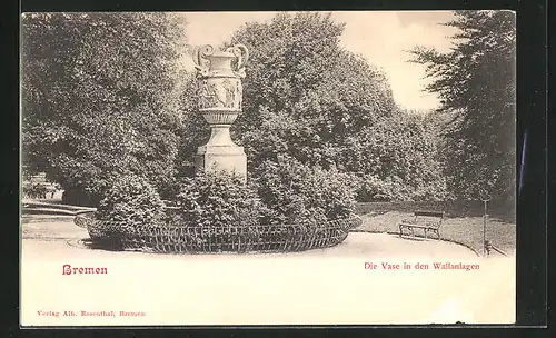 AK Bremen, Die Vase in den Wallanlagen