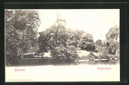 AK Bremen, Wallanlagen mit Windmühle