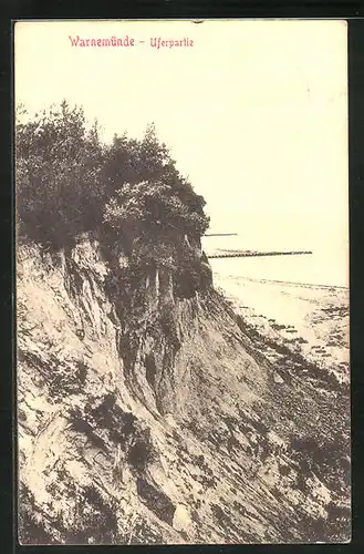 AK Warnemünde, Uferpartie