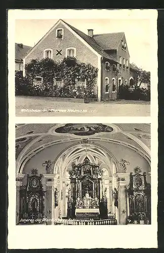 AK Konnersreuth, Wohnhaus Therese Neumann u. Pfarrkirche