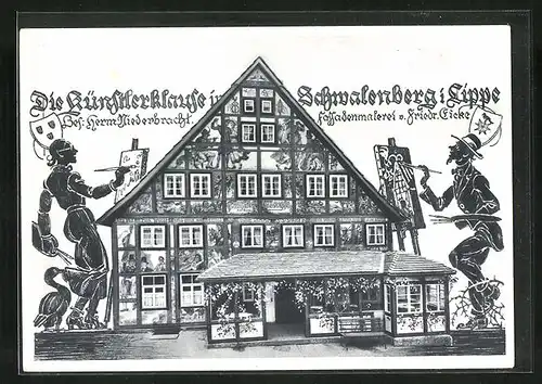 AK Schwalenberg in Lippe, Gasthaus Künstlerklause