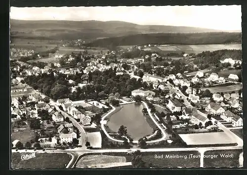 AK Bad Meinberg /Teutob. Wald, Fliegeraufnahme mit Teich