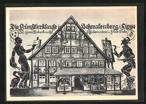 AK Schwalenberg in Lippe, Gasthaus Künstlerklause
