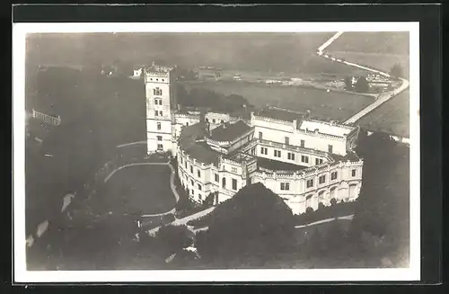 AK Bojkovice, Fliegeraufnahme der Burg