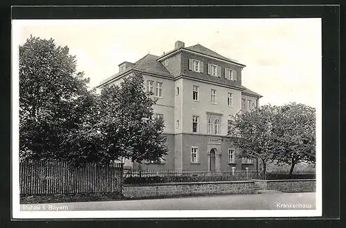 AK Rehau i. Bayern, Ansicht des Krankenhauses