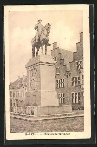 AK Bad Cleve, Blick auf den Hohenzollernbrunnen